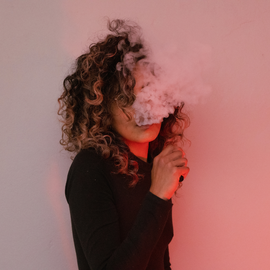 Woman Vaping